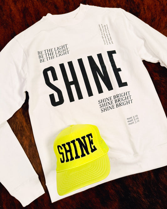 Shine Sweatshirt & Neon Yellow Trucker Bundle