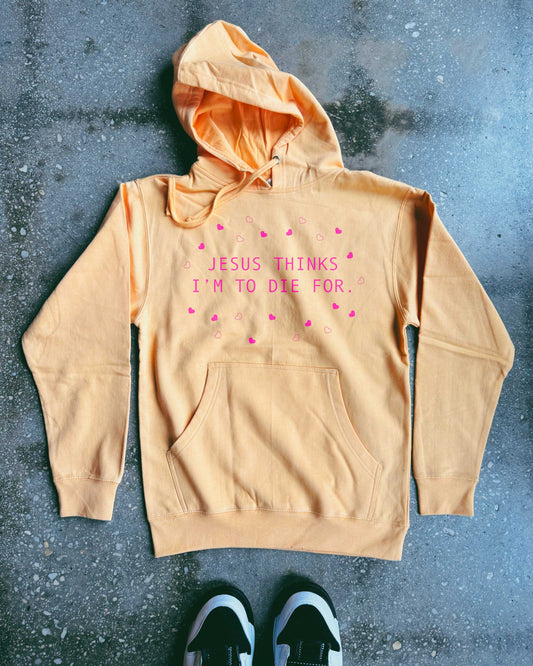(RTS) Jesus Thinks I'm To Die For Adult Box Hoodie