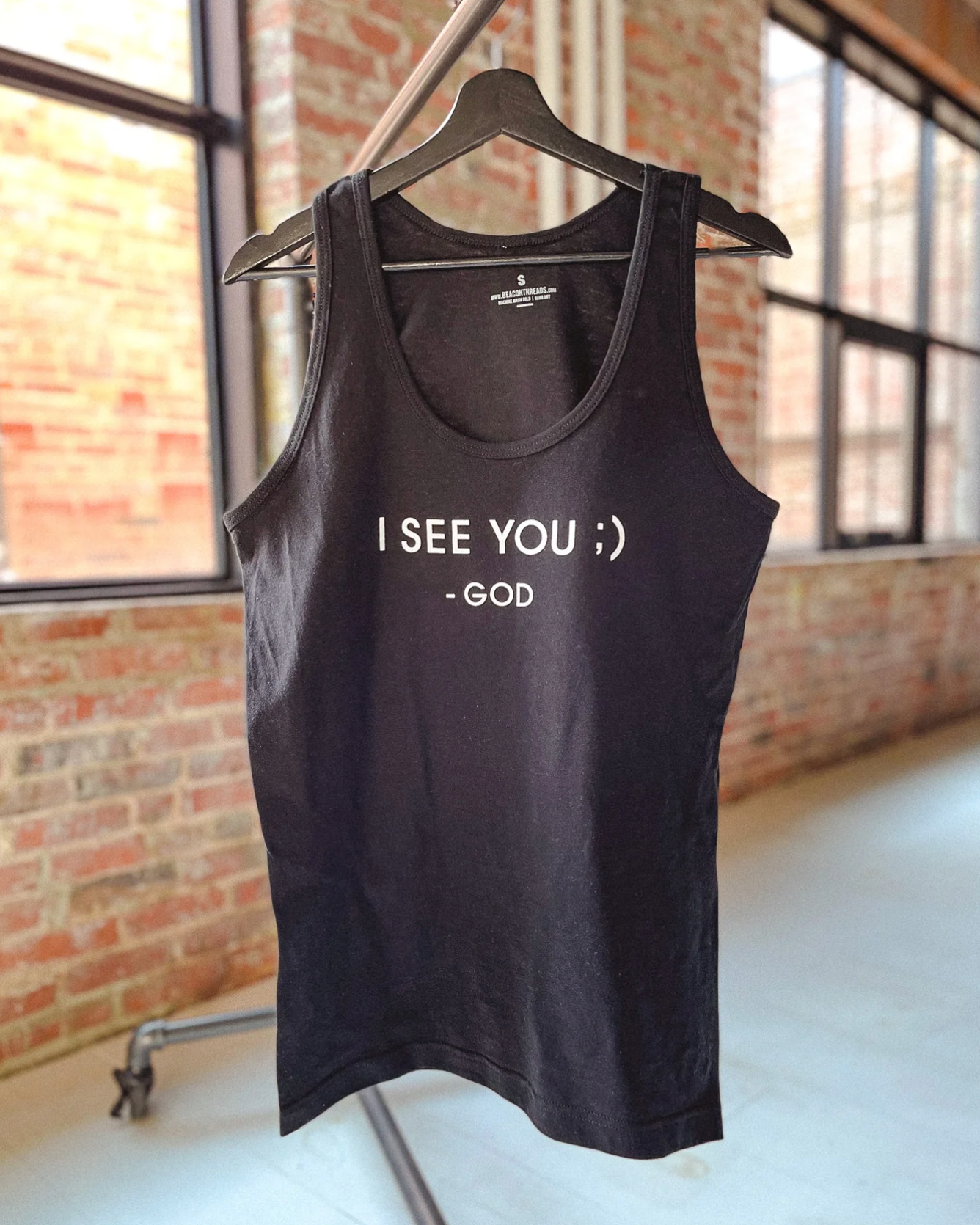 (CLEARANCE) I See You ;) - God Adult Tank Top