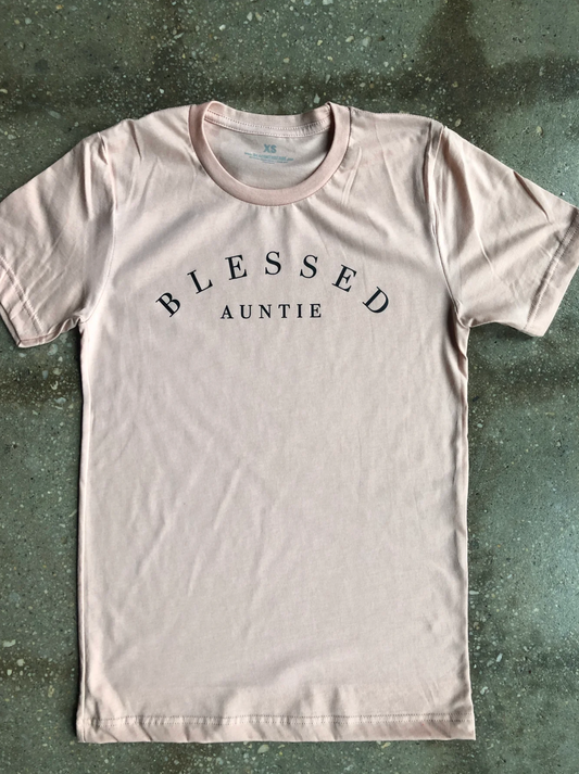 (CLEARANCE) Blessed Auntie Adult T Shirt