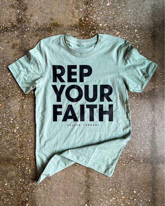 (CLEARANCE) Rep Your Faith Adult T Shirt