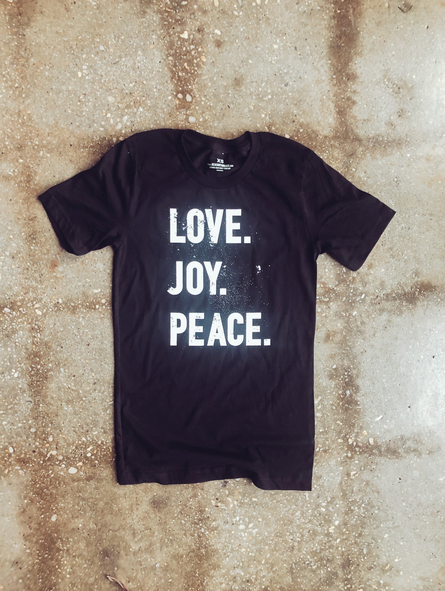 (CLEARANCE) Love Joy Peace Adult T Shirt