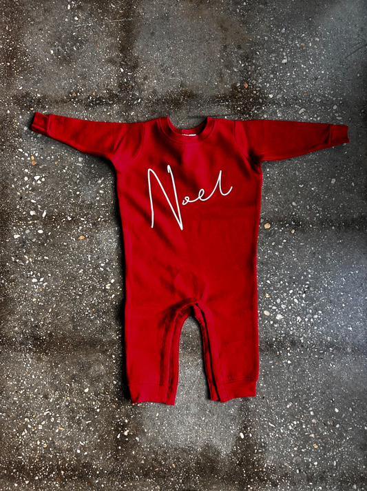 (CLEARANCE) Noel Infant Fleece Bodysuit - 24M