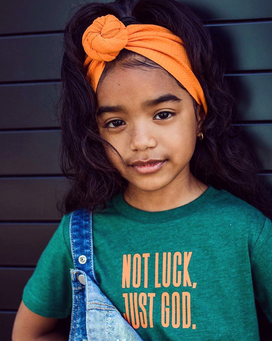 (CLEARANCE) Not Luck Just God Kids T Shirt