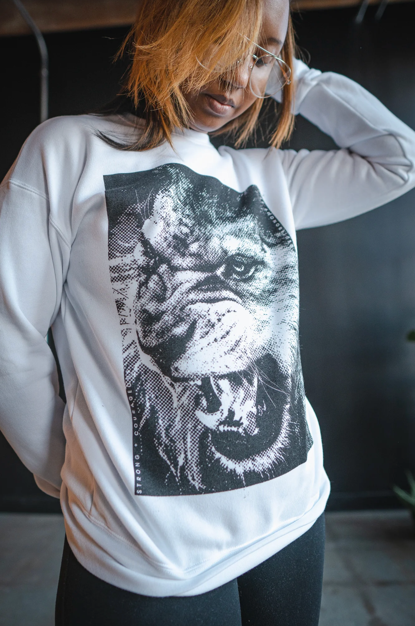 (CLEARANCE) Strong & Courageous Adult Sweatshirt