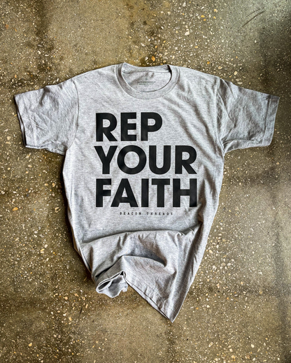 (CLEARANCE) Rep Your Faith Adult T Shirt