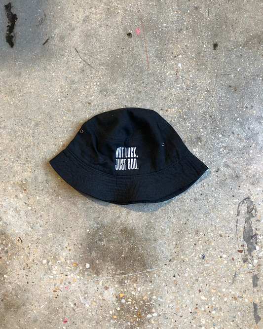 (CLEARANCE) Not Luck, Just God Bucket Hat
