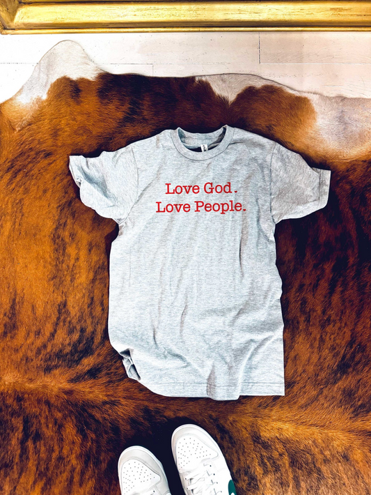 (CLEARANCE) Love God. Love People Adult T Shirt