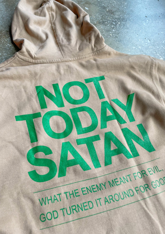 (CLEARANCE) Not Today Satan Adult Hoodie