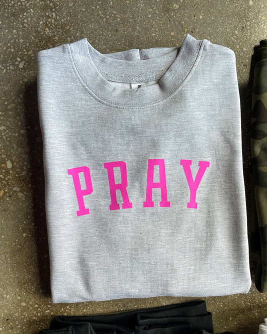 (CLEARANCE) PRAY Adult Drop Shoulder Sweatshirt