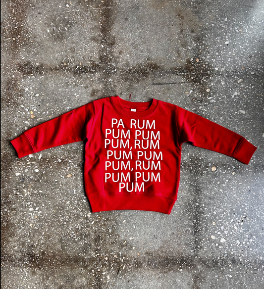 (CLEARANCE) Pa Rum Pum Pum Pum  Kids Sweatshirt