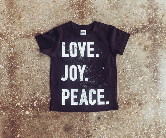 (CLEARANCE) Love. Joy. Peace. Kids T-shirt