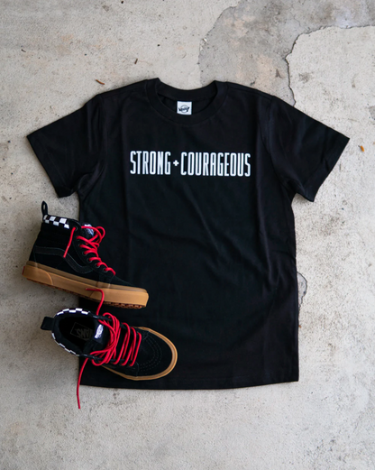 (CLEARANCE) Strong + Courageous Kids T Shirt