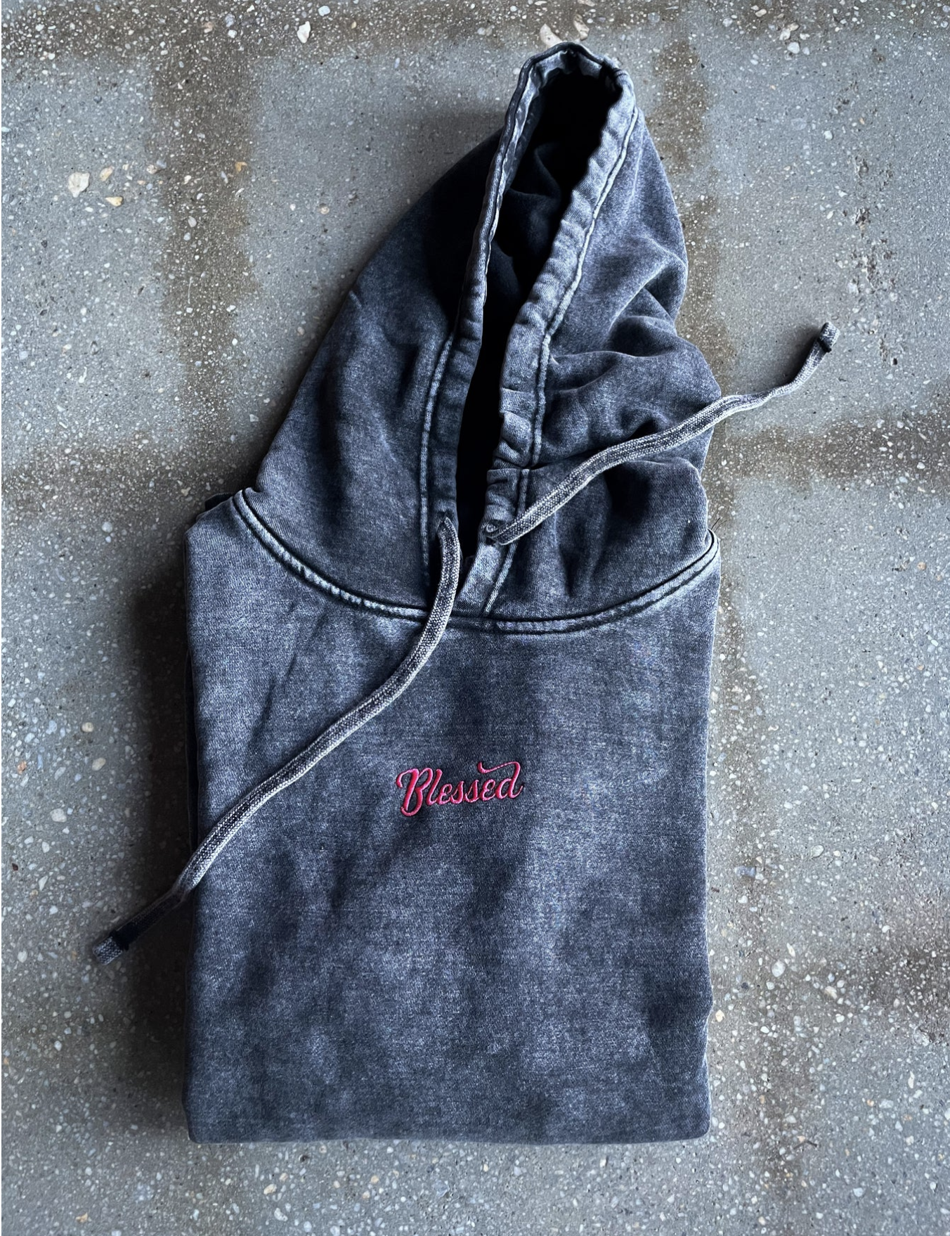 (CLEARANCE) Blessed Embroidered Adult Box Hoodie