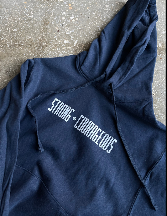 (CLEARANCE) Strong + Courageous Adult Box Hoodie