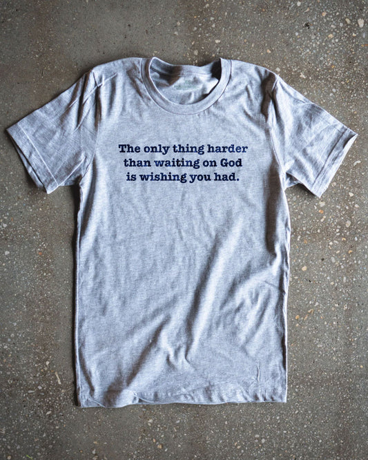 Waiting On God Adult Box Tee