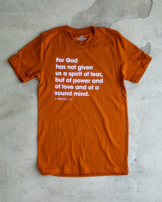 2 Timothy 1:7 Adult Box T-Shirt