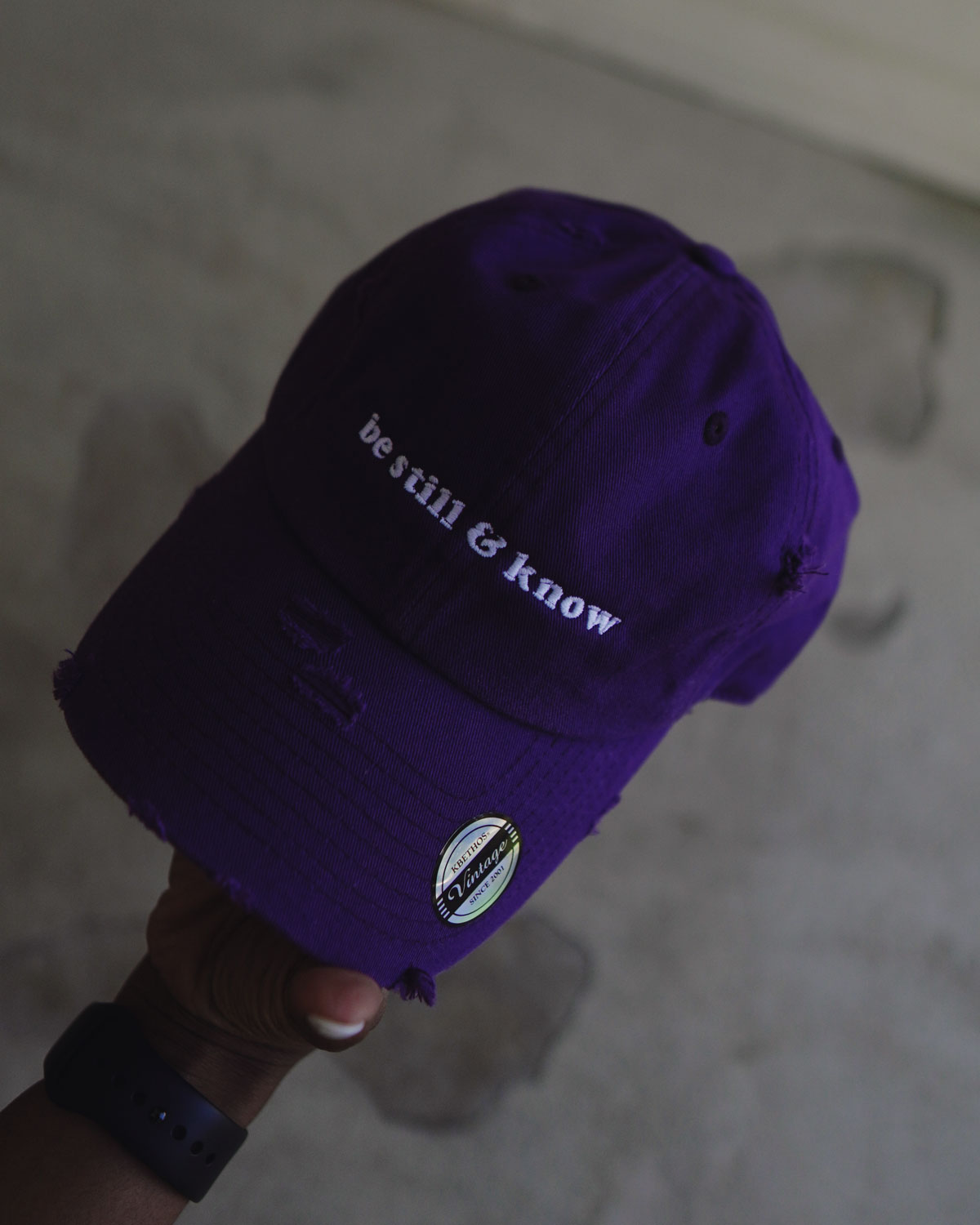 Be Still & Know Hat (Distressed)