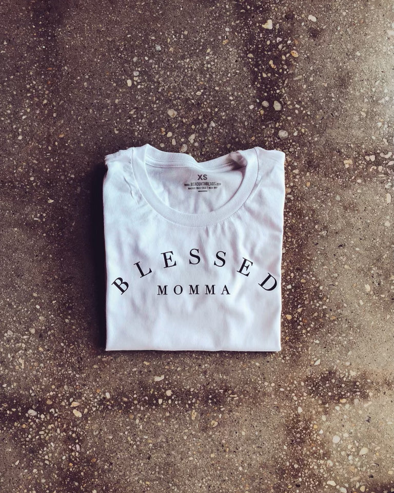 Blessed Momma Adult T-Shirt