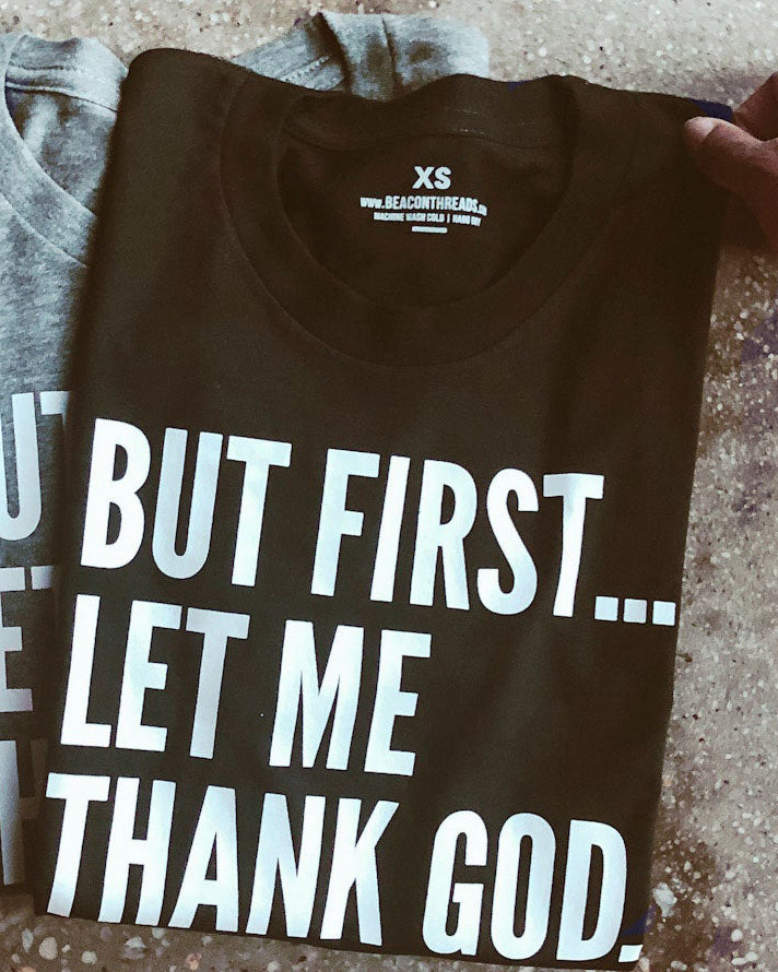 But First... Adult Box T-Shirt