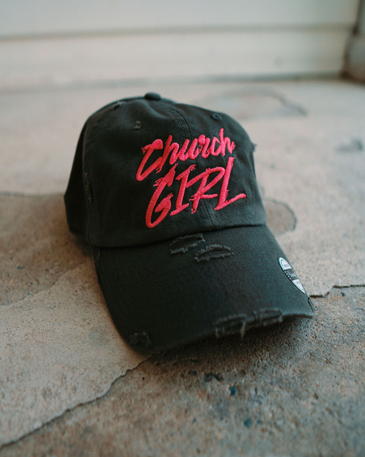 Church Girl Hat (Distressed)