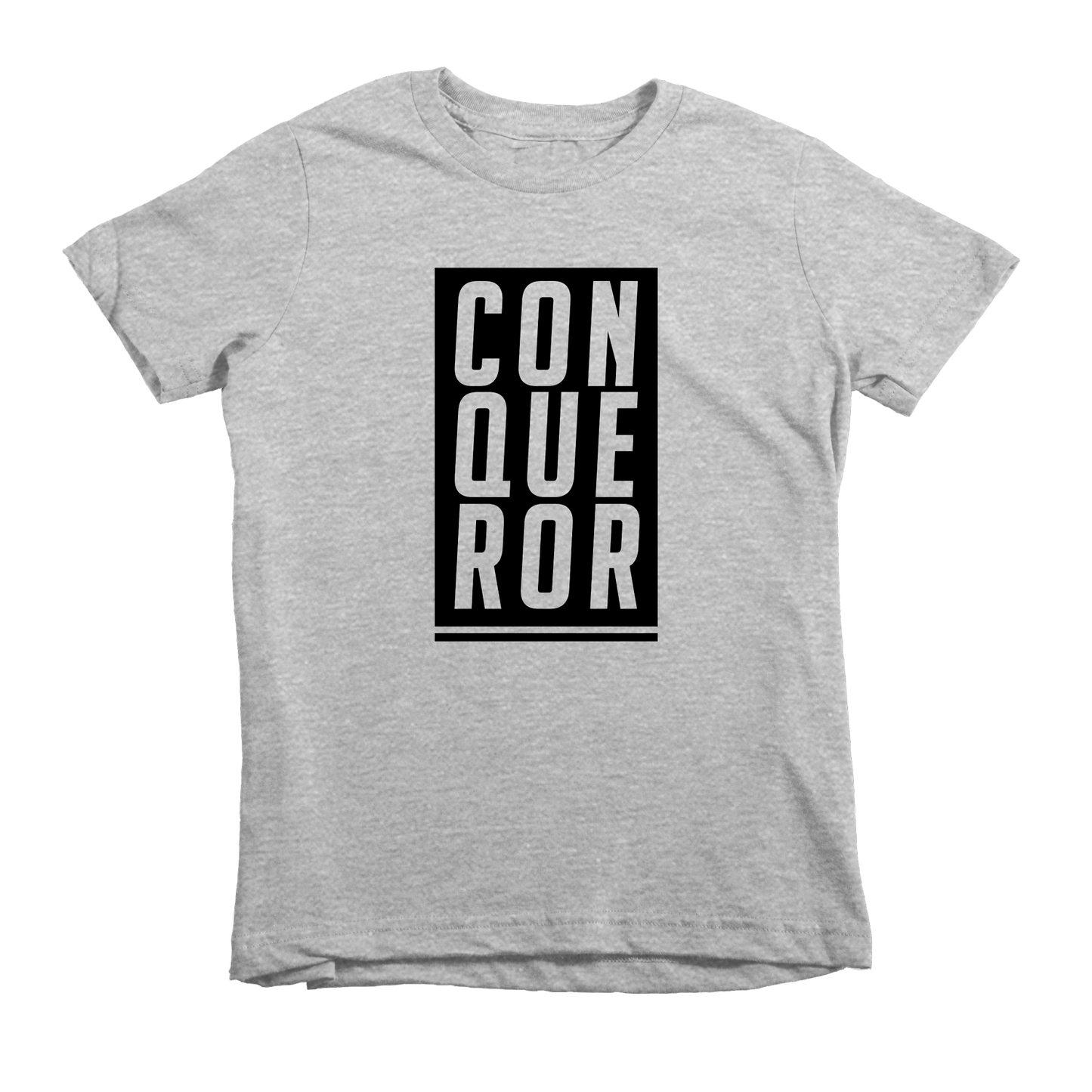 Conqueror Tee - Beacon Threads - 2T / Grey w/ Black Lettering - 2