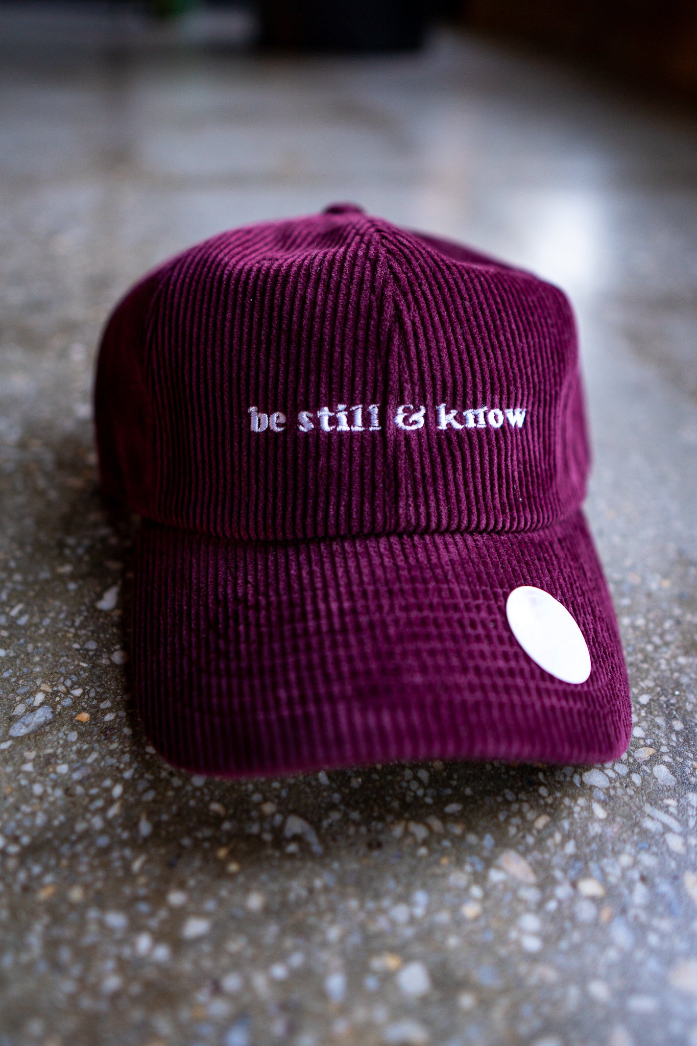 Be Still & Know Hat (Corduroy)