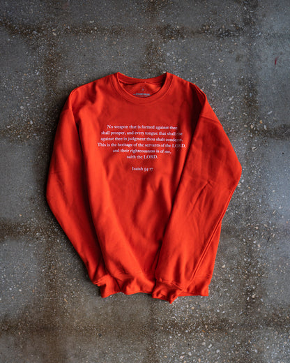 Isaiah 54:17 Adult Drop Shoulder Sweatshirt