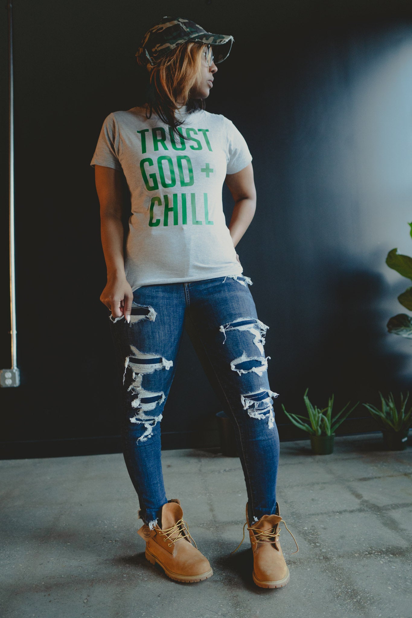 Trust God + Chill Adult Box T-Shirt