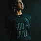 Trust God + Chill (BLKonBLK) Adult T-Shirt
