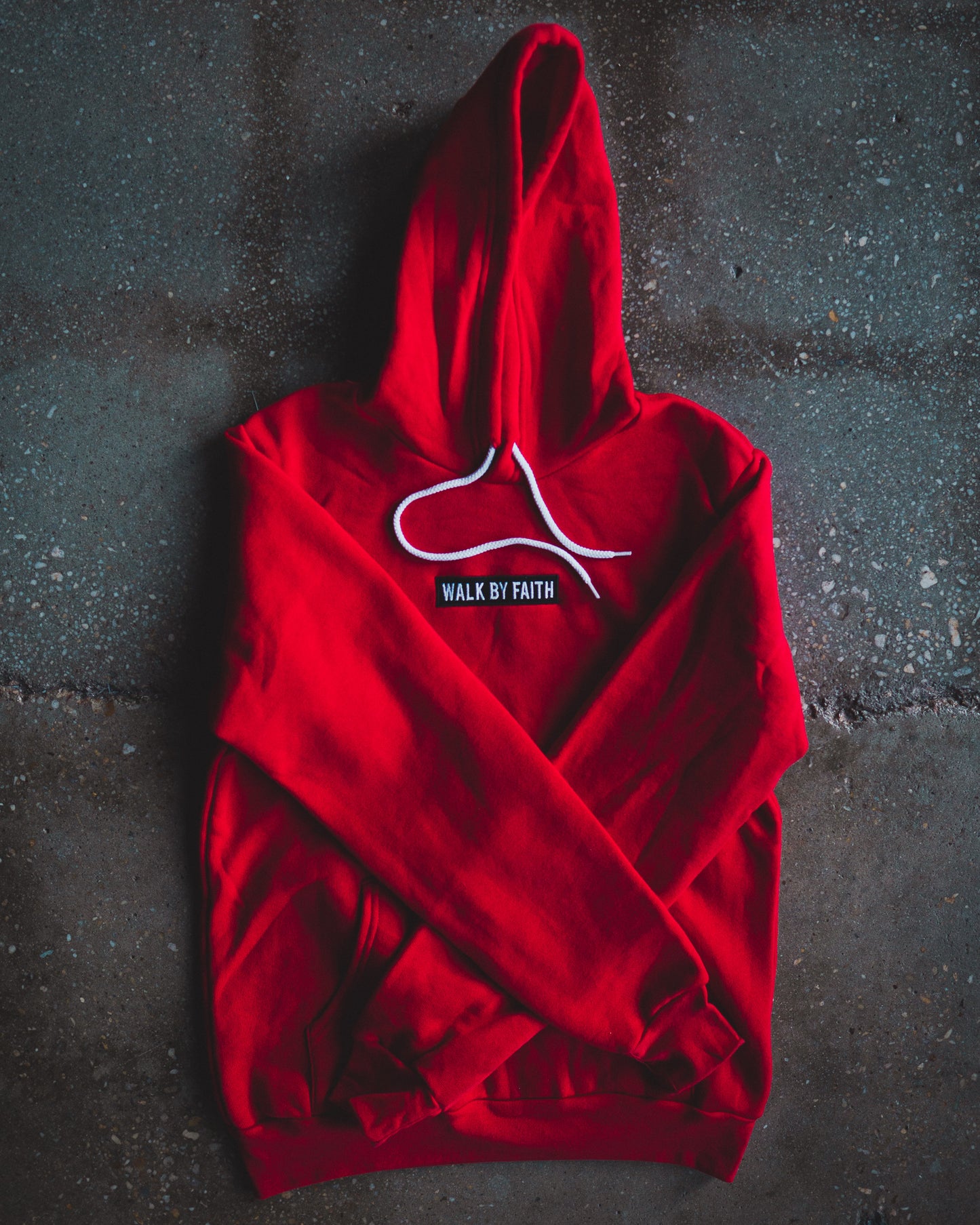 Walk By Faith Adult Sponge Fleece Embroidered Hoodie