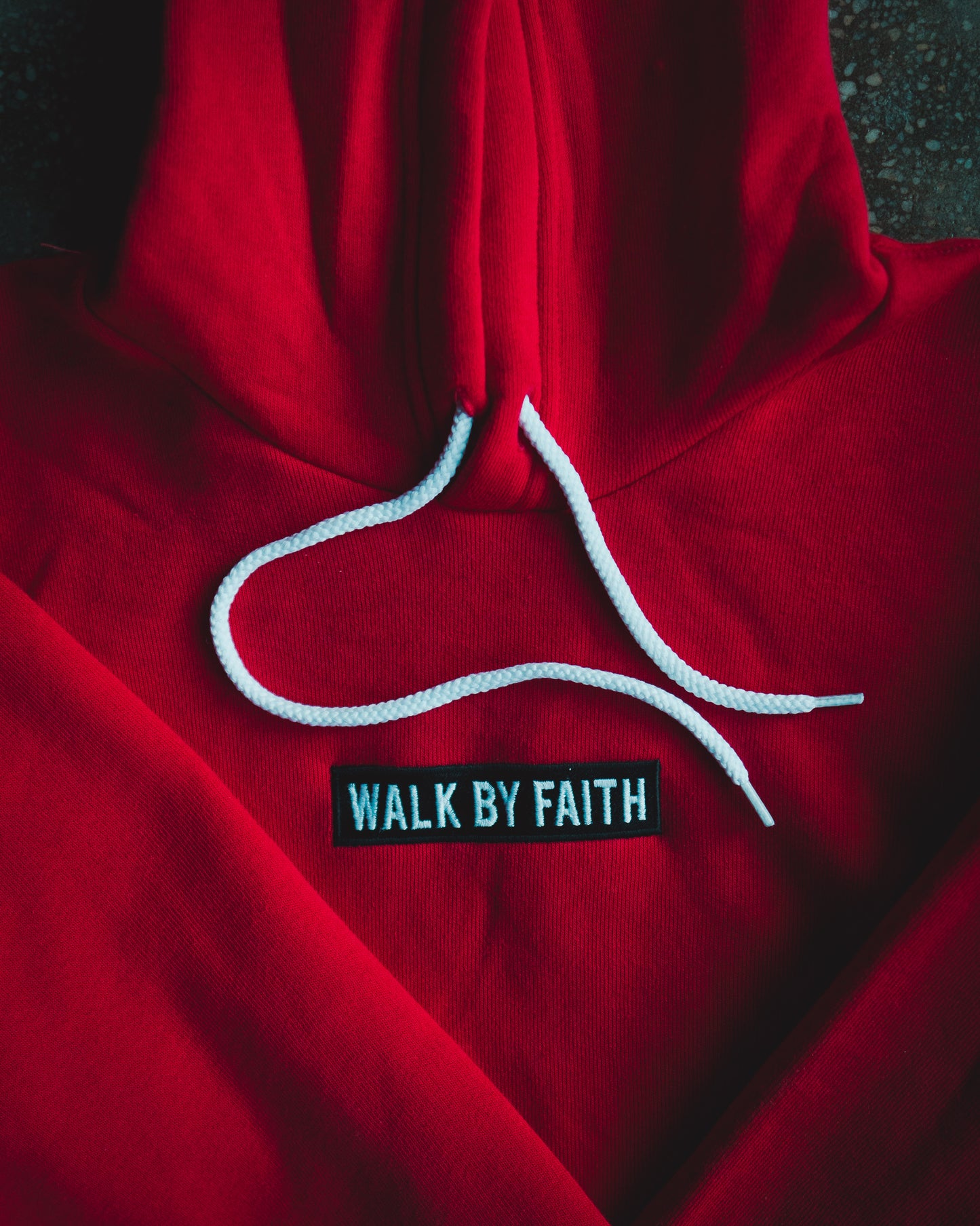 Walk By Faith Adult Sponge Fleece Embroidered Hoodie