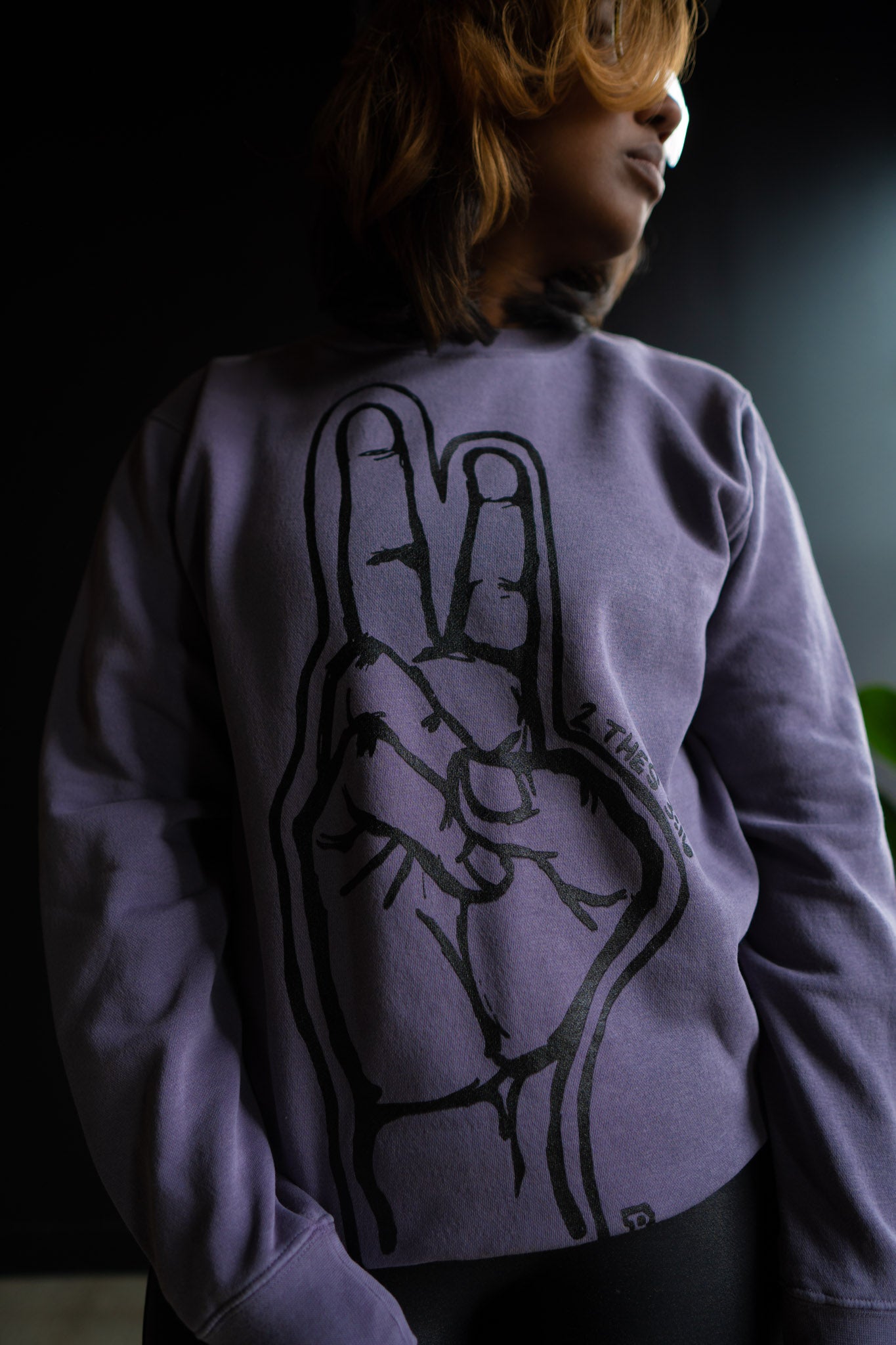Peace Adult Drop Shoulder Sweatshirt