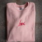 Loved. Embroidered Adult Drop Shoulder Sweatshirt