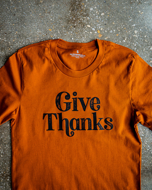 Give Thanks Adult T-Shirt