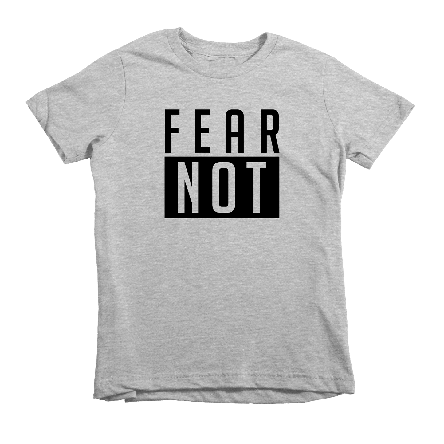 Fear Not Tee - Beacon Threads - 2T / Grey w/ Black Lettering - 2