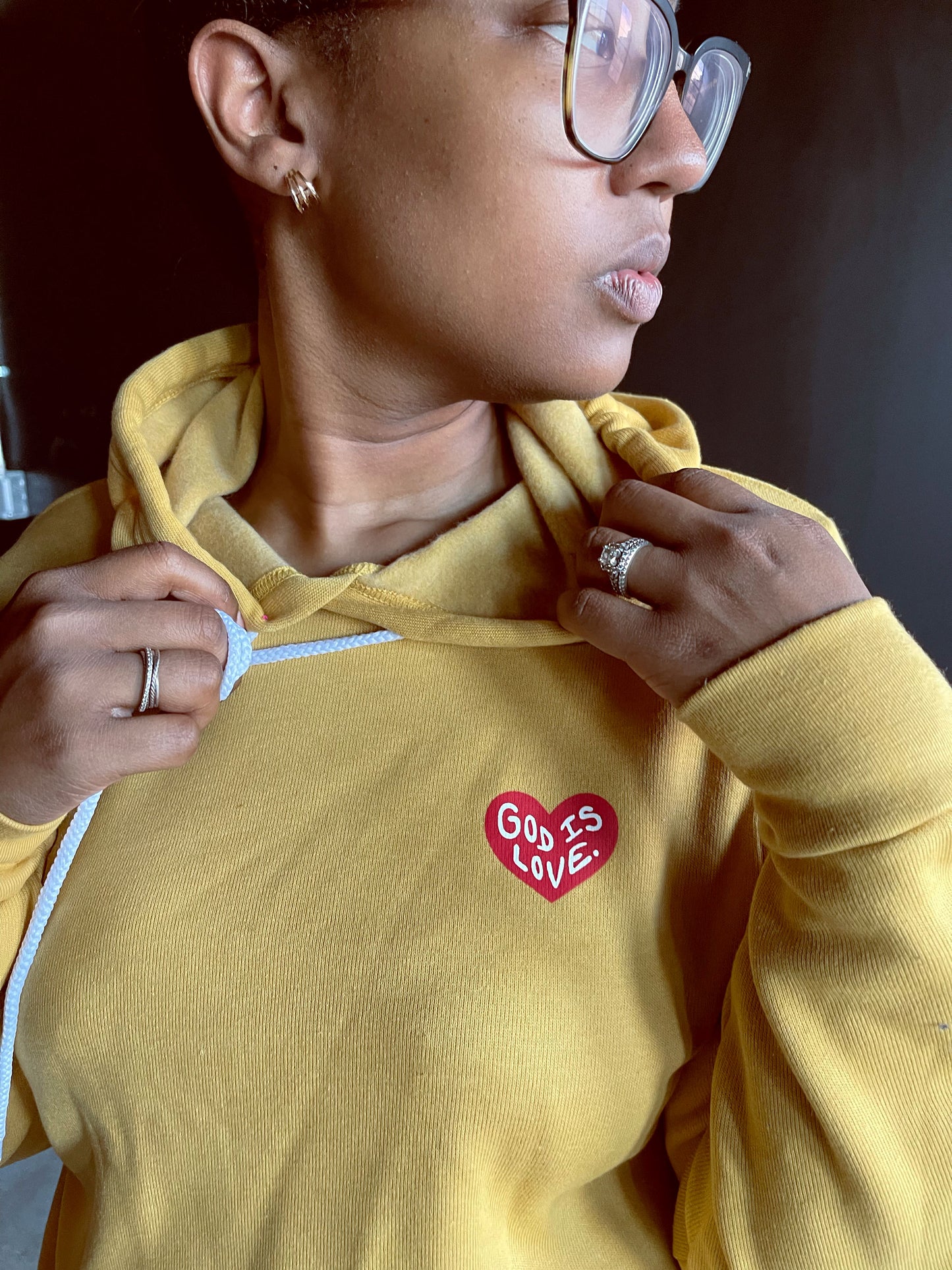 God Is Love Adult Sponge Fleece Hoodie