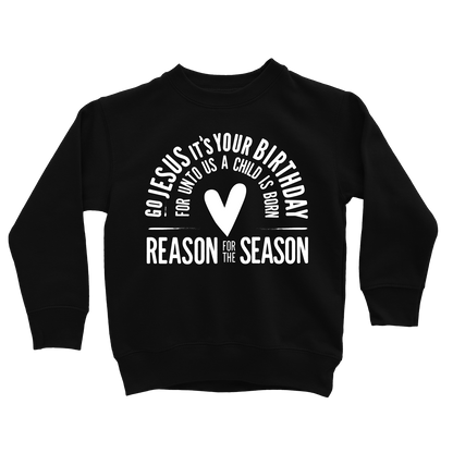 Go Jesus Sweatshirt - Beacon Threads - 2T / Black w/ White Lettering - 2