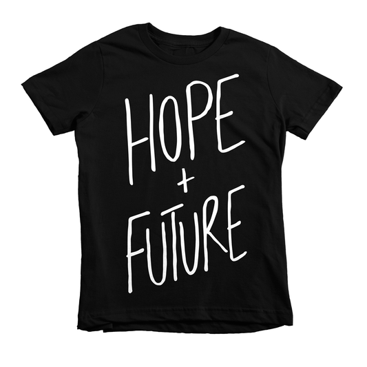 Hope + Future Tee - Beacon Threads - 2T / Black w/ White Lettering