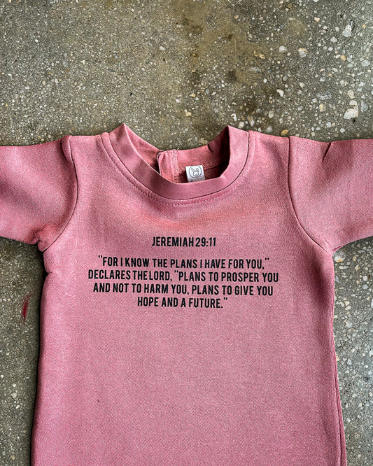 Jeremiah 29:11 Infant Fleece Bodysuit