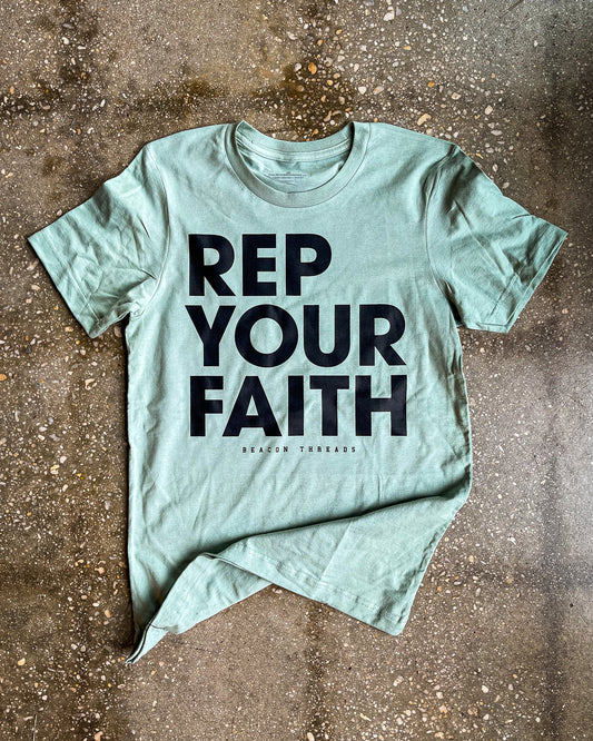 Rep Your Faith Adult Box T-Shirt