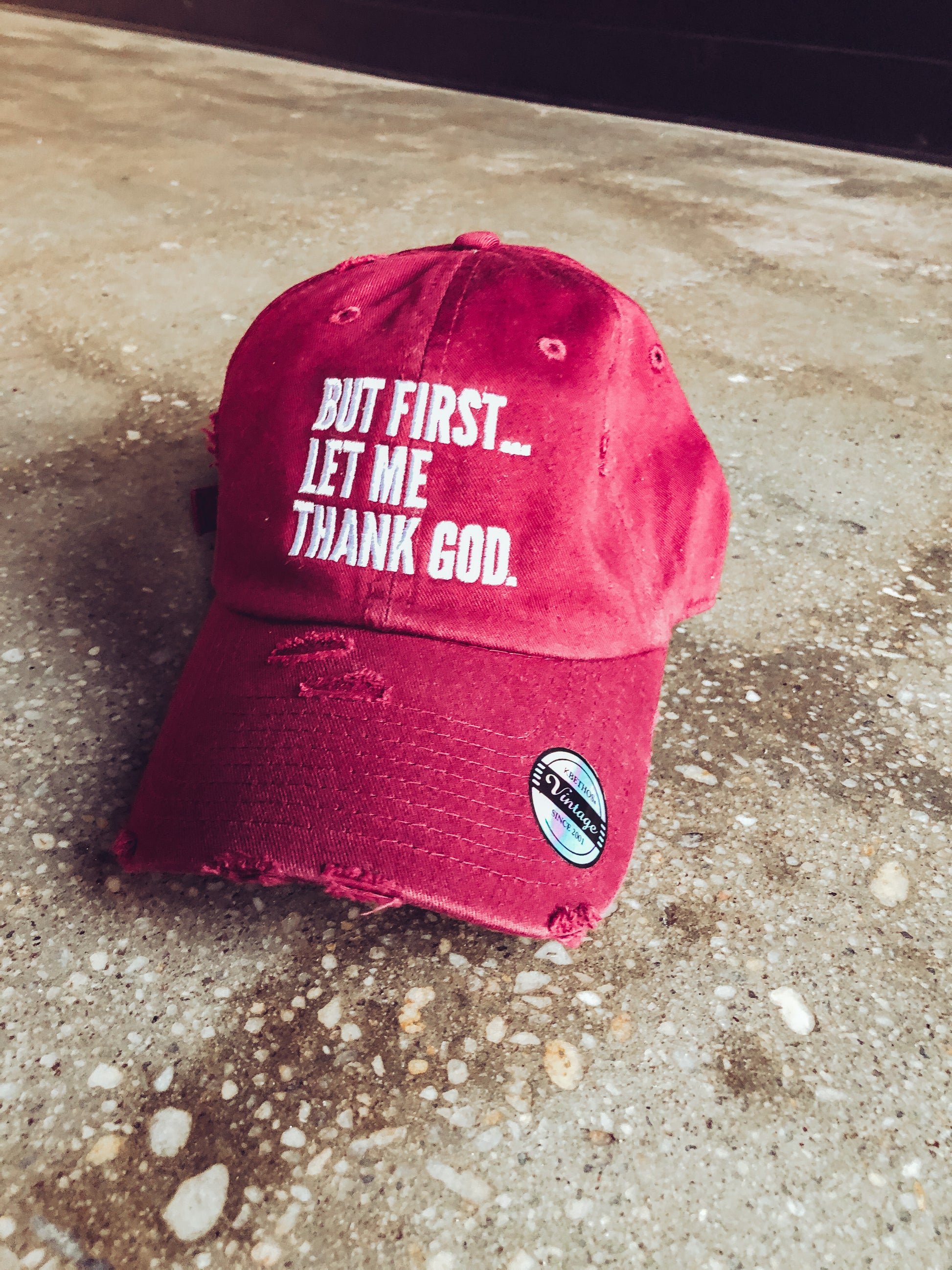 Christian Hat but First Jesus Distressed Cap Jesus Hat -  Canada