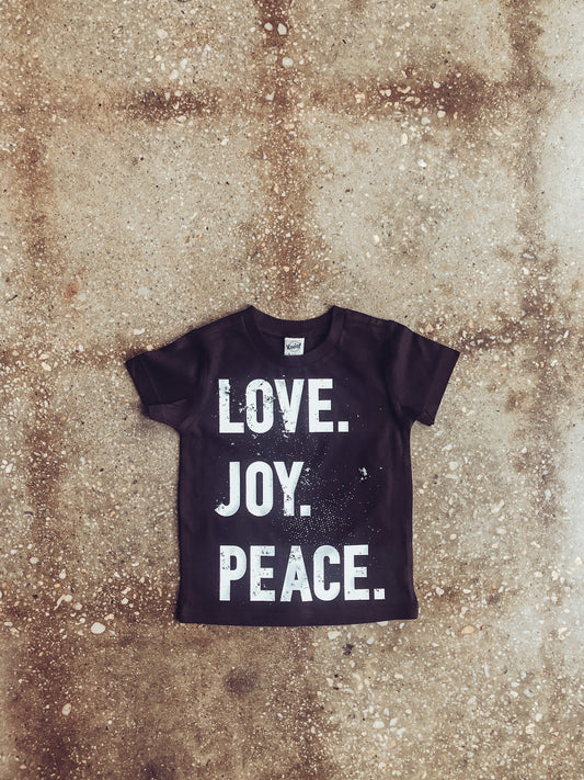 Love. Joy. Peace. Kids T-shirt