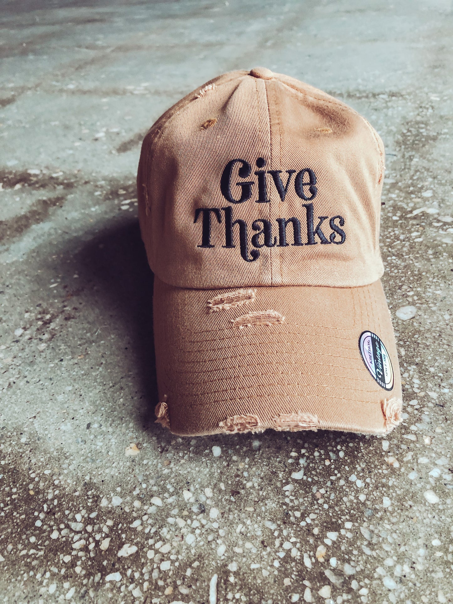 Give Thanks Hat (Distressed)