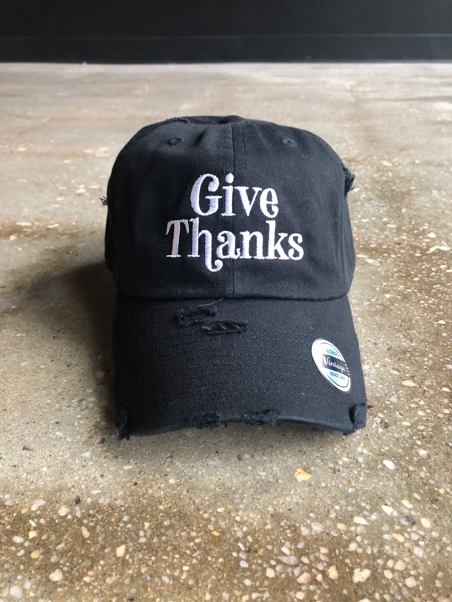 Give Thanks Hat (Distressed)