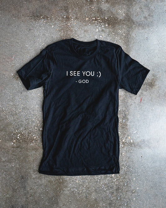 I See You ;) - God Adult Box T-Shirt
