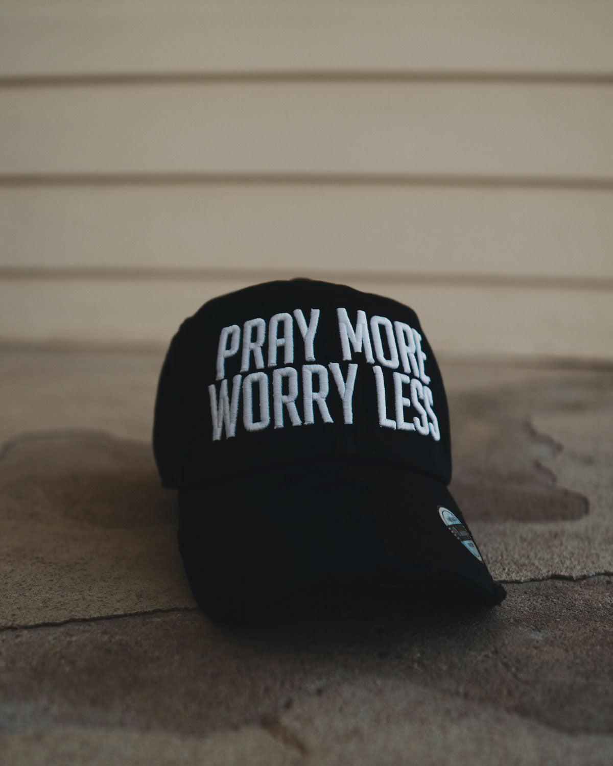 Pray More Worry Less Hat (Distressed)