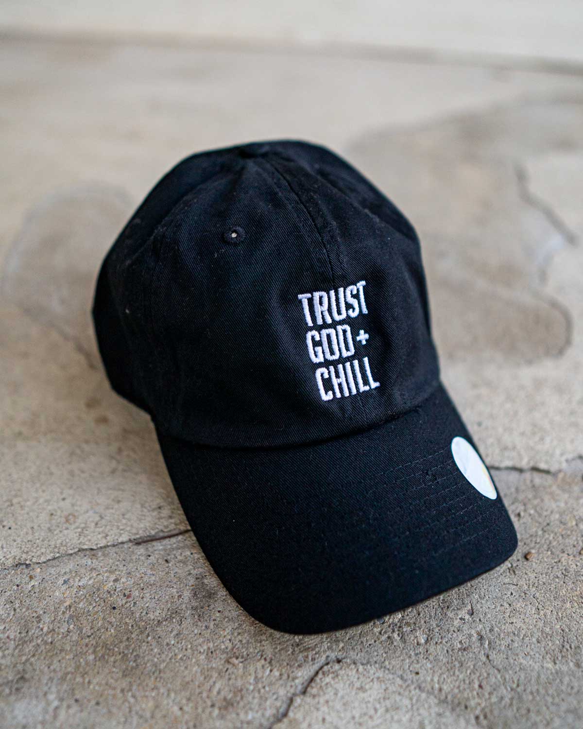 Trust God and Chill Hat (Non-Distressed) (Blk-Fri)