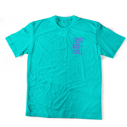 (Pocket) Trust God + Chill Adult Box T-Shirt