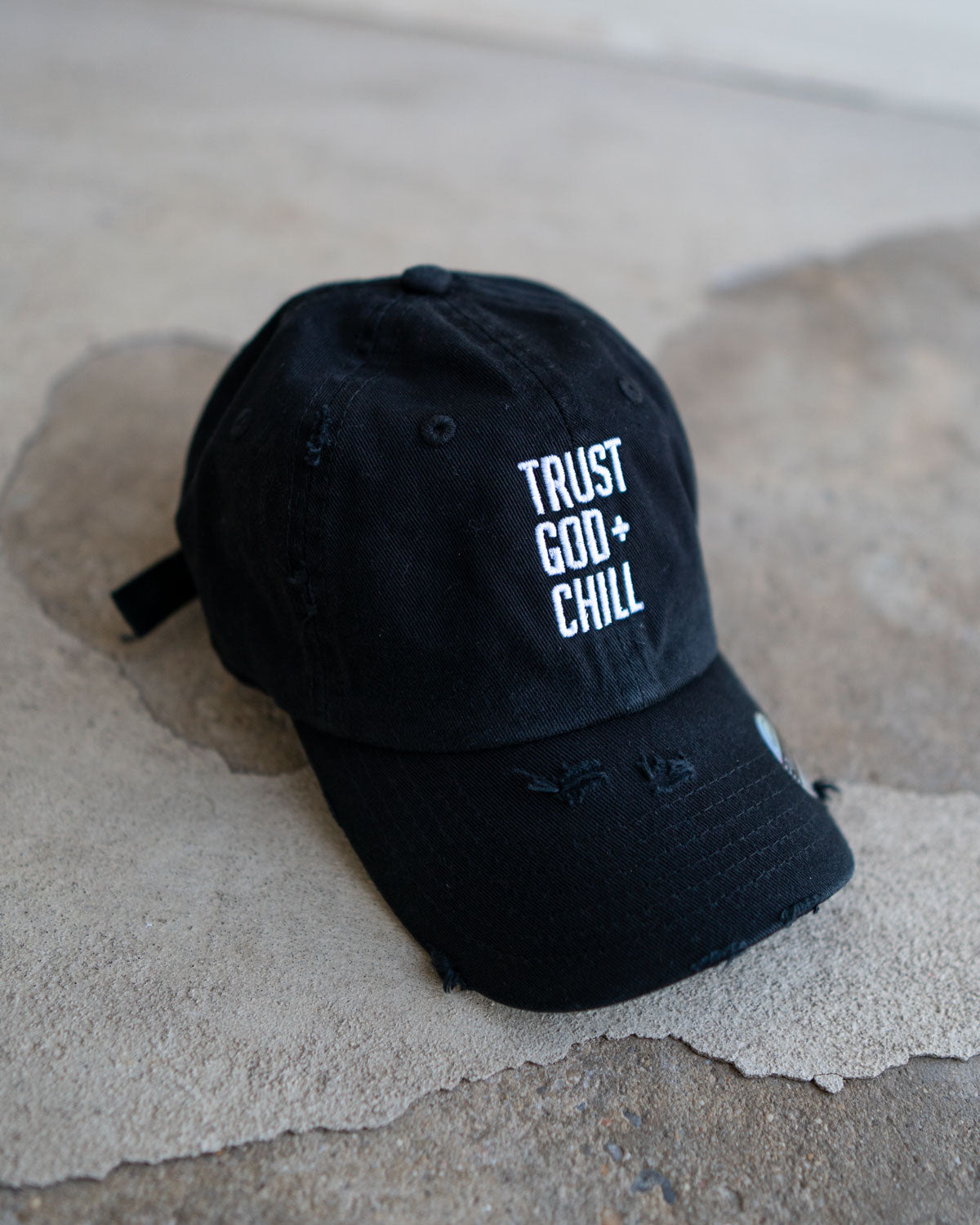 Trust God + Chill Kid's Hat (Distressed)